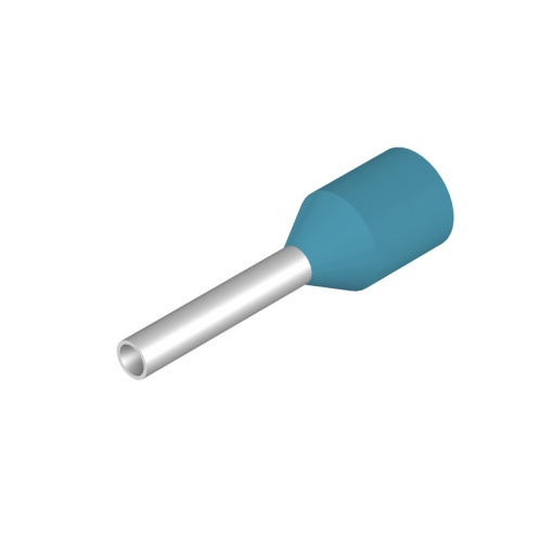 Wire end ferrule, 0.75 mm², Stripping length 10 mm, Colour Light Blue, Insulation Available