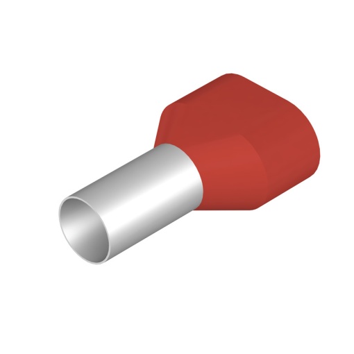 Wire end ferrule, 10 mm², Stripping length 17 mm, Colour red, Insulation Available