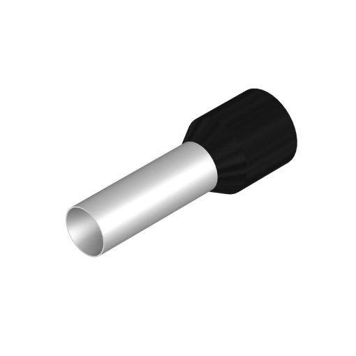 Wire end ferrule, 25 mm², Stripping length 24 mm, Colour black, Insulation Available