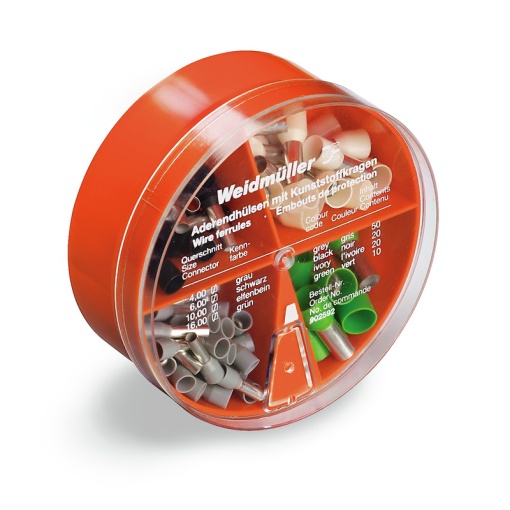Assortment of wire-end ferrules, Crimping range, min. 4 mm², Crimping range, max. 16 mm², Colour code Weidmüller