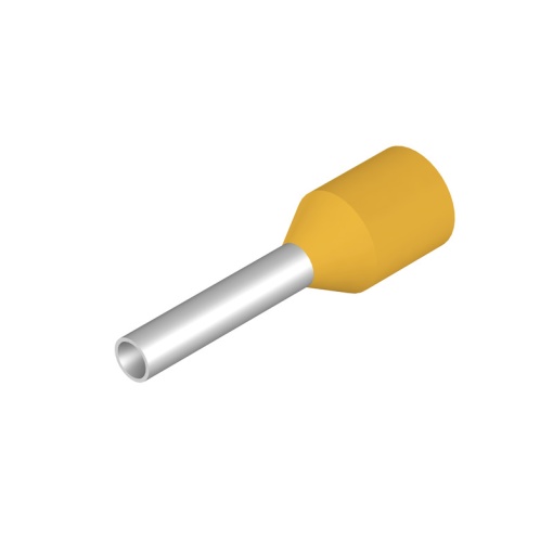 Wire end ferrule, 1 mm², Stripping length 10 mm, Colour yellow, Insulation Available
