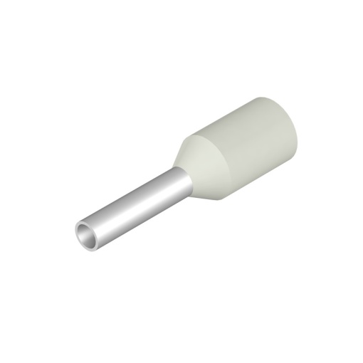 Wire end ferrule, 0.75 mm², Stripping length 8 mm, Colour white, Insulation Available