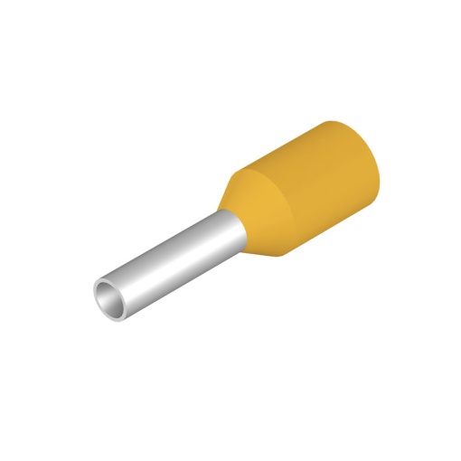 Wire end ferrule, 1 mm², Stripping length 8 mm, Colour yellow, Insulation Available