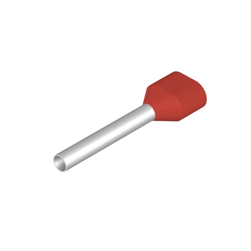Wire end ferrule, 1 mm², Stripping length 21 mm, Colour red, Insulation Available