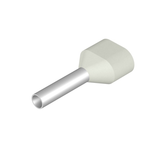 Wire end ferrule, 0.75 mm², Stripping length 11 mm, Colour white, Insulation Available