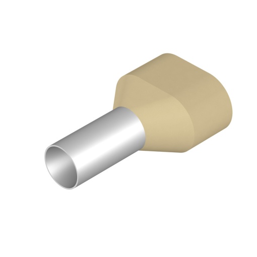 Wire end ferrule, 10 mm², Stripping length 17 mm, Colour Ivory, Insulation Available