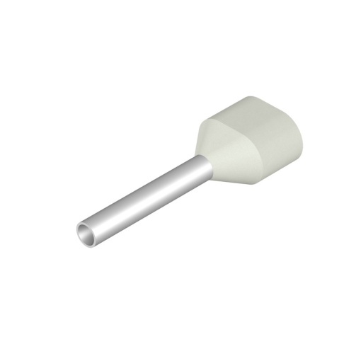 Wire end ferrule, 0.5 mm², Stripping length 13 mm, Colour white, Insulation Available