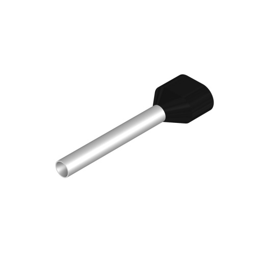 Wire end ferrule, 1.5 mm², Stripping length 21 mm, Colour black, Insulation Available