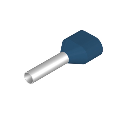 Wire end ferrule, 2.5 mm², Stripping length 15 mm, Colour blue, Insulation Available