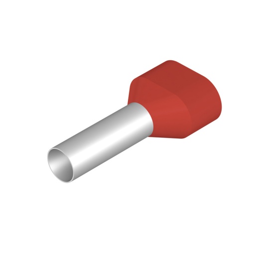Wire end ferrule, 10 mm², Stripping length 23 mm, Colour red, Insulation Available