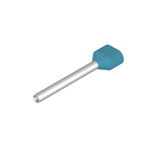 Wire end ferrule, 0.75 mm², Stripping length 21 mm, Colour Light Blue, Insulation Available