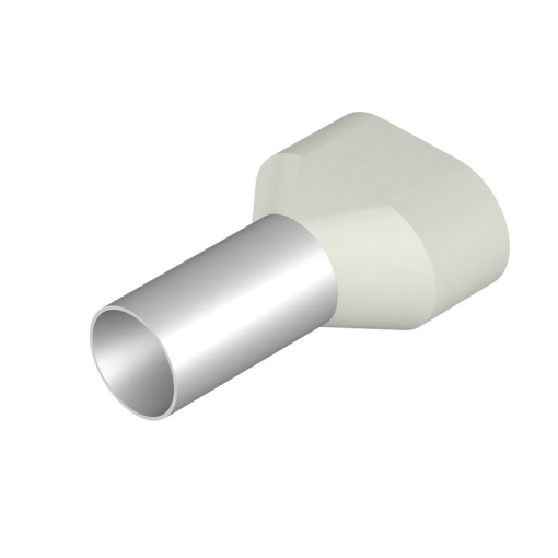 Wire end ferrule, 16 mm², Stripping length 20 mm, Colour white, Insulation Available