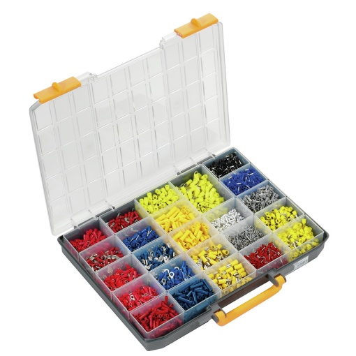 Assortment box assembled, Colour code DIN, Number of AEH 2000