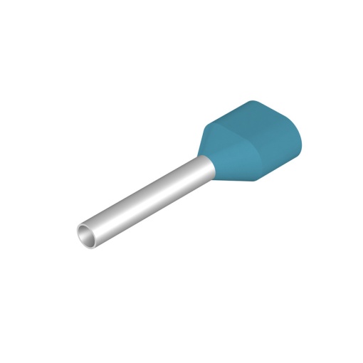 Wire end ferrule, 0.75 mm², Stripping length 15 mm, Colour Light Blue, Insulation Available