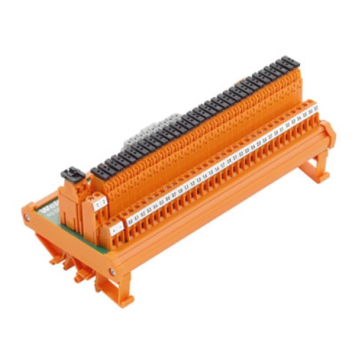 Interface module with relais, LL 5.08 mm, Screw connection, Connector RSV 1.6, 36-pole female, 1-wire, LED status display per channel No, Disconnecti