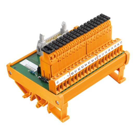 Interface module with relais, LM2NZF 5.08mm, Tension-clamp connection, Plug-in connector in acc. with IEC60603-13  DIN41651, 20-pole plug, 1-wire, LE