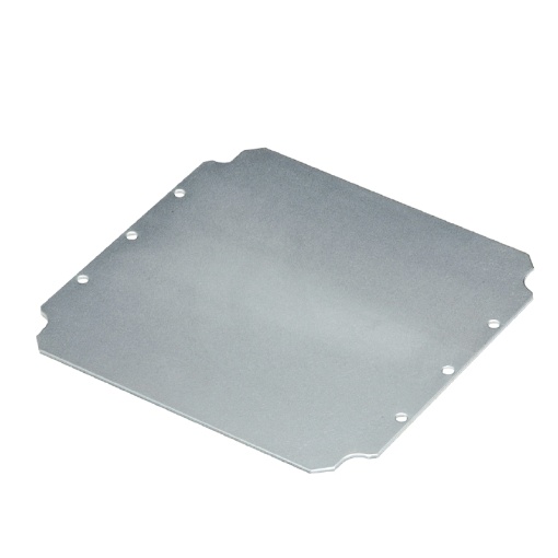 Mounting plate Housing, Klippon POK polyester empty enclosure, 238 x 233 x 1.5 mm, Sheet steel, galvanized, Miscellaneous, silver