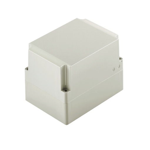 Plastic housing, MPC polycarbonate empty enclosure, 125 x 75 x 75 mm, Polycarbonate, untreated, Light Grey