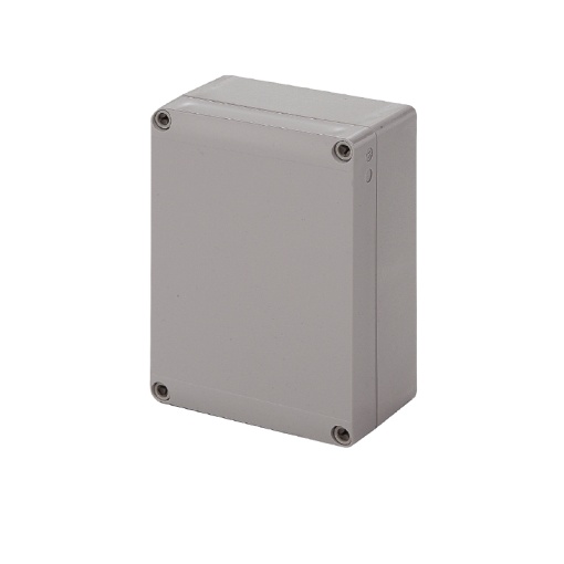 Plastic housing, MPC polycarbonate empty enclosure, 250 x 175 x 75 mm, Polycarbonate, untreated, Light Grey