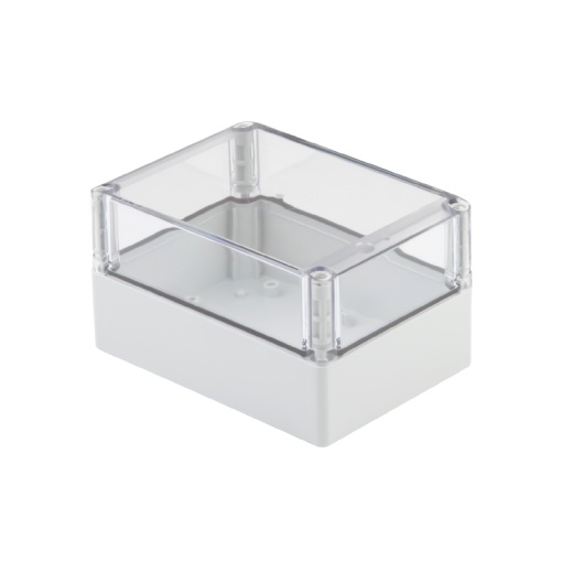 Plastic housing, MPC polycarbonate empty enclosure, 125 x 75 x 100 mm, Polycarbonate, untreated, Light Grey