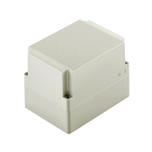 Plastic housing, MPC polycarbonate empty enclosure, 125 x 75 x 100 mm, Polycarbonate, untreated, Light Grey, Transparent