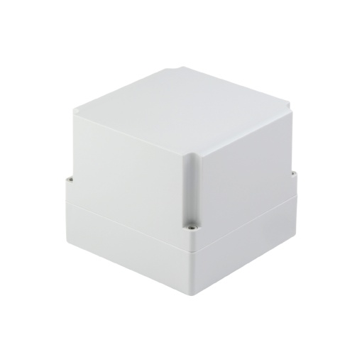 Plastic housing, MPC polycarbonate empty enclosure, 125 x 125 x 100 mm, Polycarbonate, untreated, Light Grey