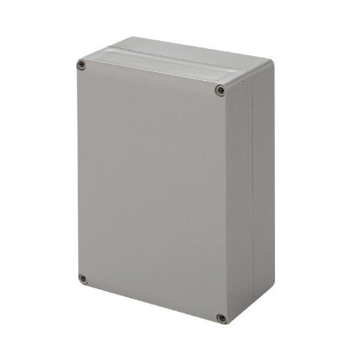 Plastic housing, MPC polycarbonate empty enclosure, 250 x 175 x 150 mm, Polycarbonate, untreated, Light Grey