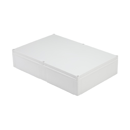 Plastic housing, FPC polycarbonate empty enclosure, 600 x 400 x 132 mm, Polycarbonate, untreated, Light Grey