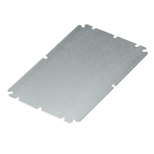 Mounting plate Housing, FPC polycarbonate empty enclosure, Mounting plate, 300 x 200 x 1.5 mm, Sheet steel, galvanized, silver