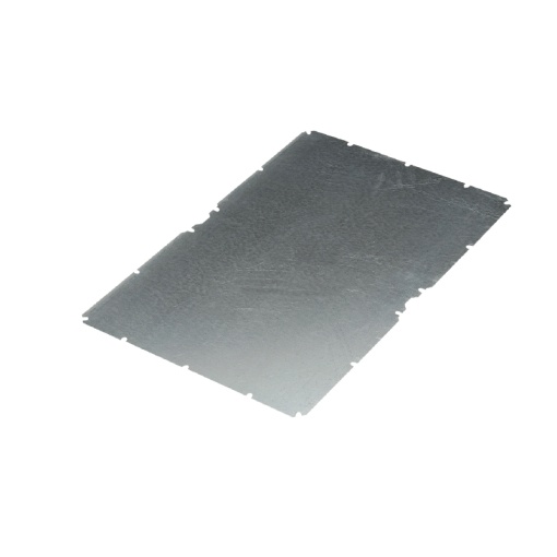 Mounting plate Housing, FPC polycarbonate empty enclosure, Mounting plate, 560 x 360 x 1.5 mm, Sheet steel, galvanized, silver