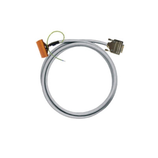 PLC-wire, Analogue signals, 15-pole, Cable LiYCY, 1 m, 0.25 mm²