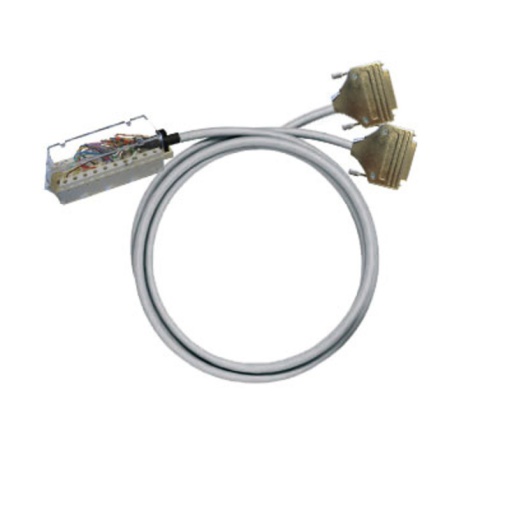 PLC-wire, Analogue signals, 15-pole, Cable LiYCY, 1 m, 0.25 mm²