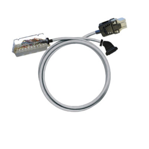 PLC-wire, Digital signals, 24-pole, 20-pole, Cable LiYY, Cable LiYY, 1 m, 0.25 mm²