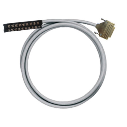 PLC-wire, Analogue signals, 25-pole, Cable LiYCY, 0.5 m, 0.25 mm²