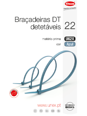 Unex Braçadeiras DT detetáveis