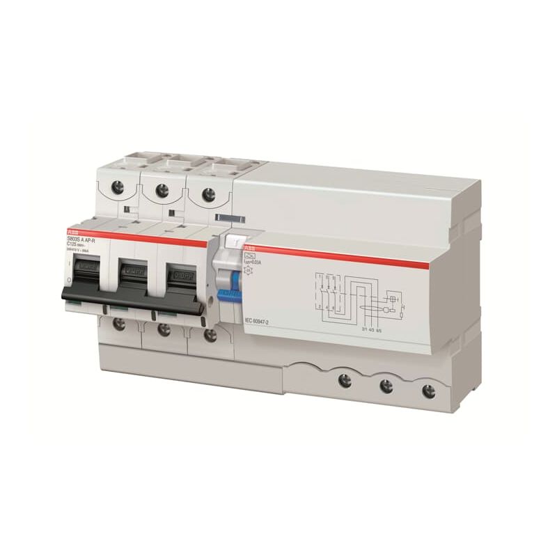 DS804S-K125/0.03AP-R Residual Current Circuit Breaker with Overcurrent Protection