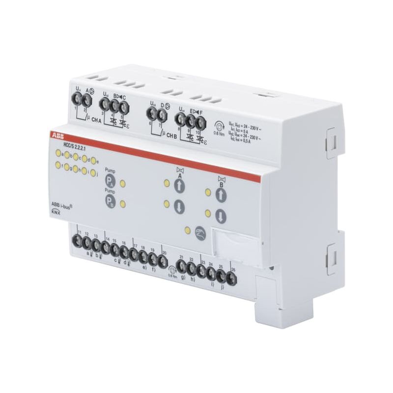 HCC/S2.2.2.1 Heating/Cooling Circuit Controller, 2-f, 3-point, Man Op, MDRC