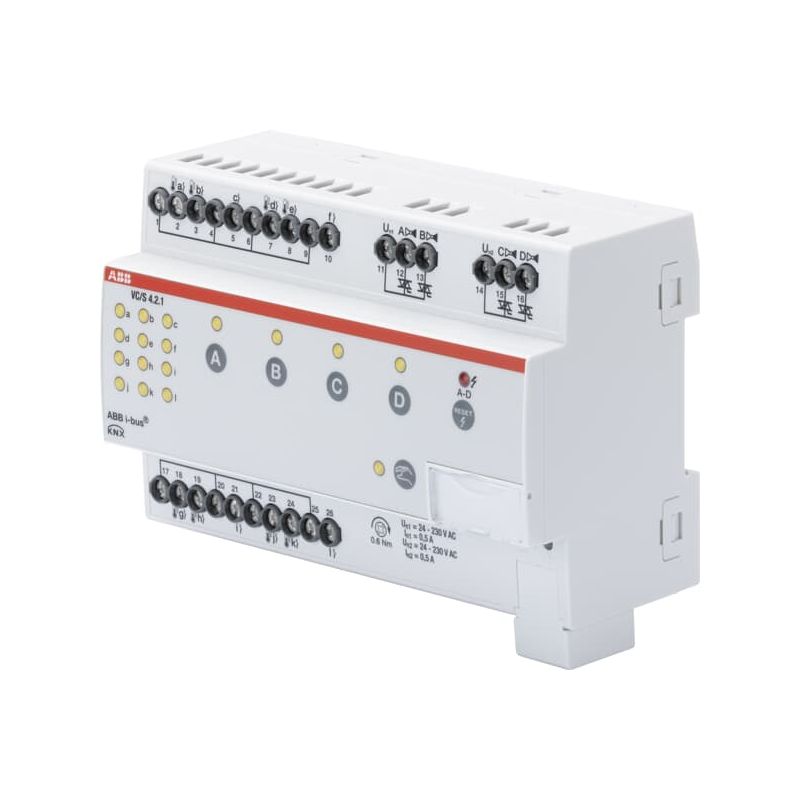 VC/S4.2.1 Valve Drive Controller, 4-fold, Manual Operation, MDRC
