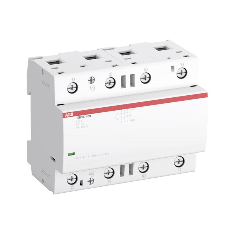 ESB100-40N-01 Installation Contactor 4NO/0NC, 24 V AC/DC