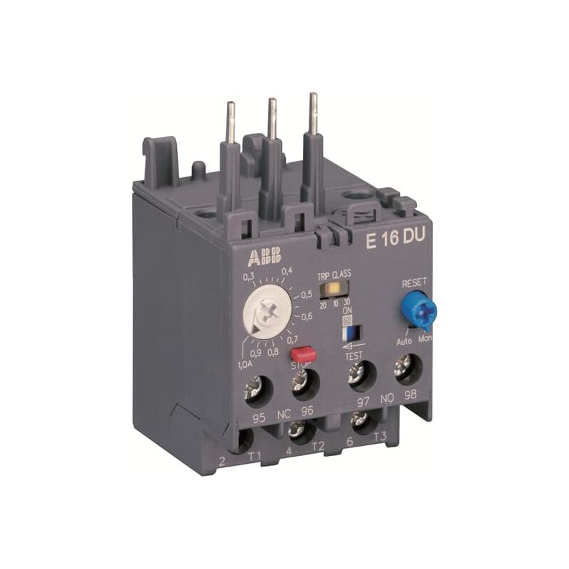 E16DU-0.32 Electronic Overload Relay 0,1-0,32 A, Trip class adjustable