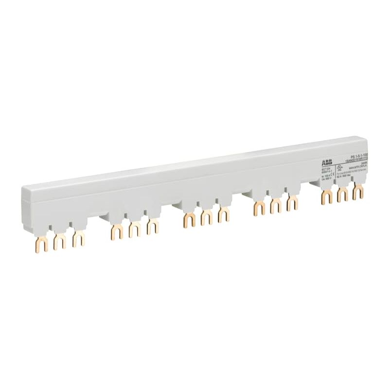PS1-5-1-100 3-phase busbar for 5 MS116 /MS132 with 1 HK/SK, Ie=100A