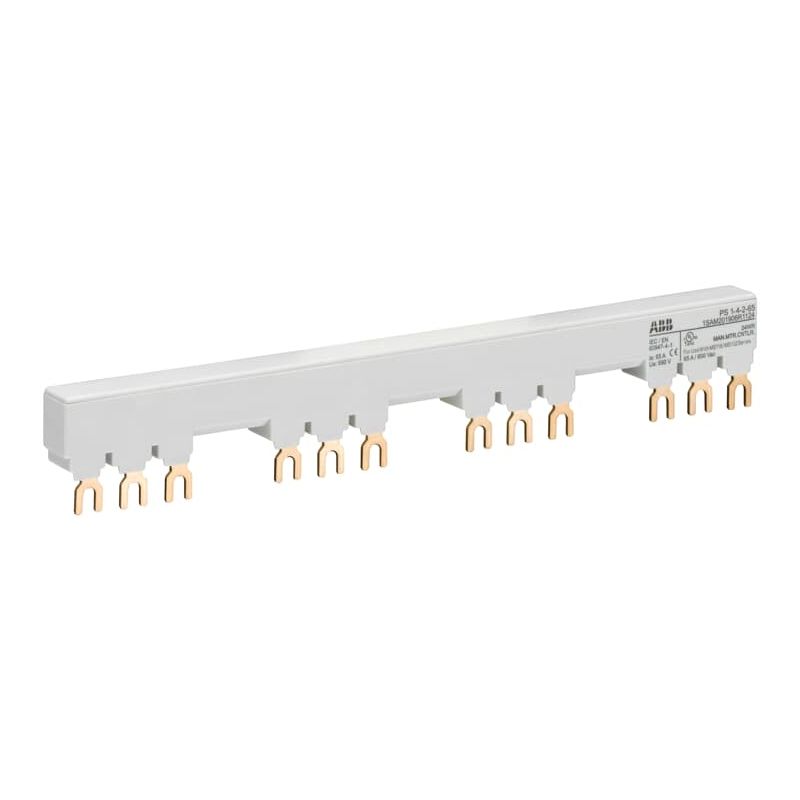 PS1-4-2-65 3-phase busbar for 4 MS116 / MS132 with 2 HK/SK, Ie=65A