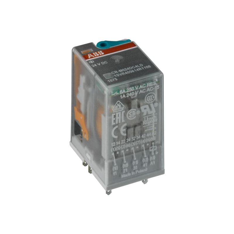 CR-M125DC4 Pluggable interface relay 4c/o, A1-A2=125VDC, 250V/6A