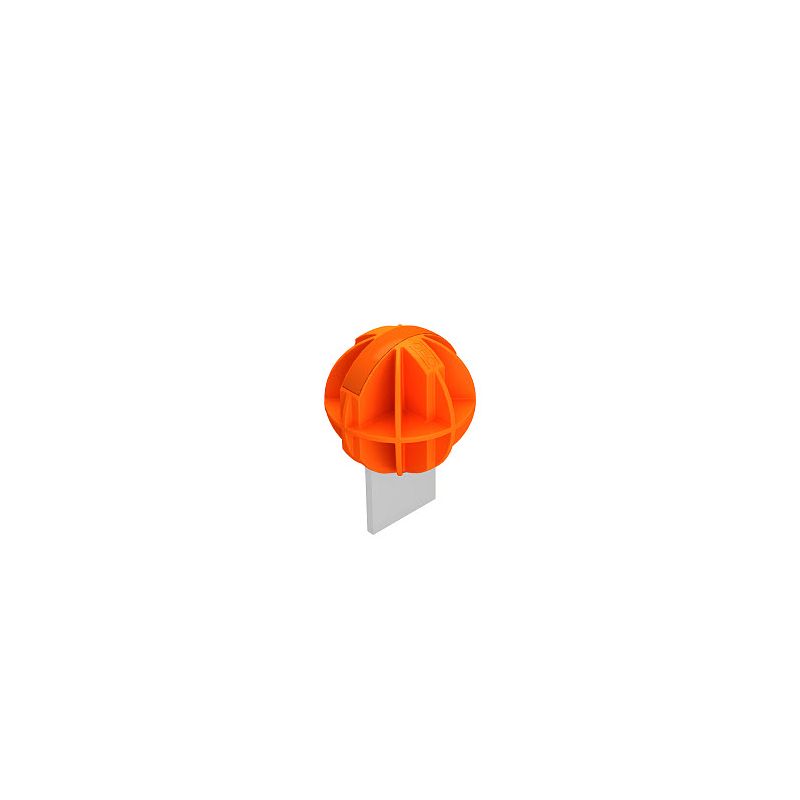 Bola de proteção para condutor redondo e plano 50mm, PE, cor-de-laranja pastel, 2003 
