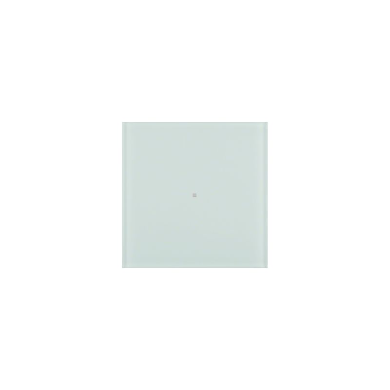 B.IQ - BP KNX 1 tecla Comf. vidro branco