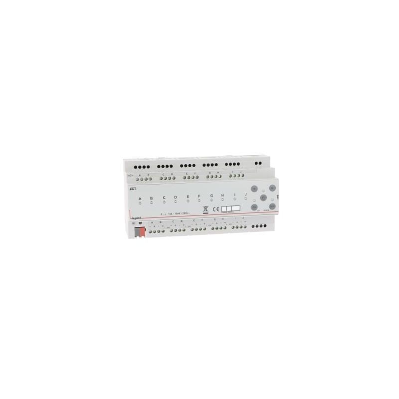 KNX - Controlador modular 1-10V 10 DIN 10 saídas 16A