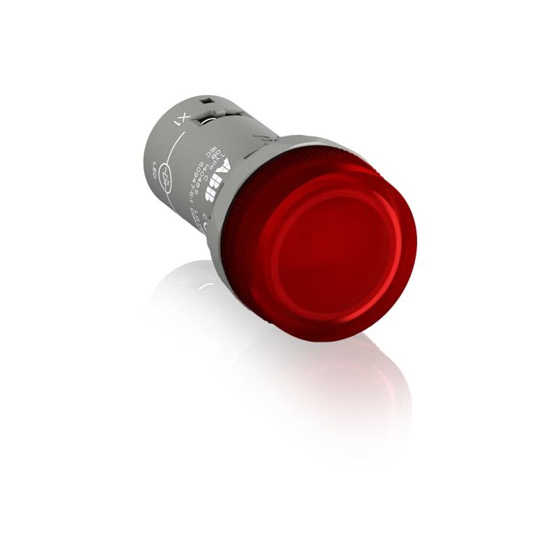 Compact Pilot Light Red LED 110-130V AC