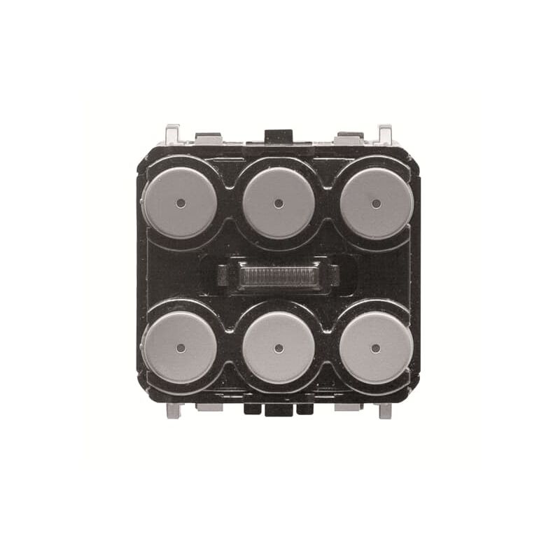 6129/98-509 Control element, 3/6gang, with IR interface multi-function/colour concept