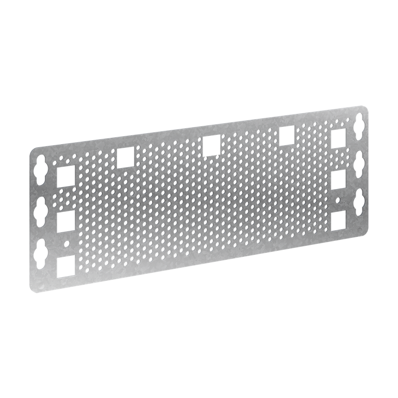 Drilled metal base plate 18-module size 41W
