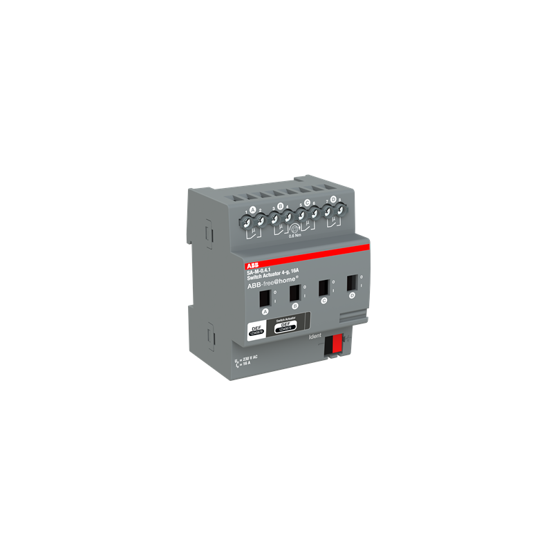 SA-M-0.4.1 Switch Actuator I/O, 4-fold, 16 A, MDRC